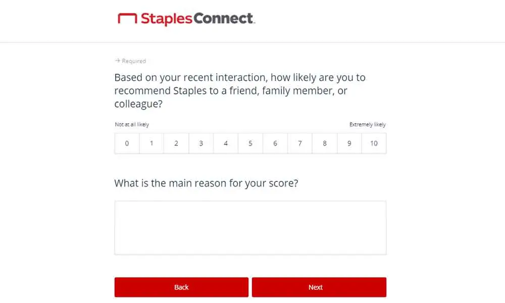 staples survey