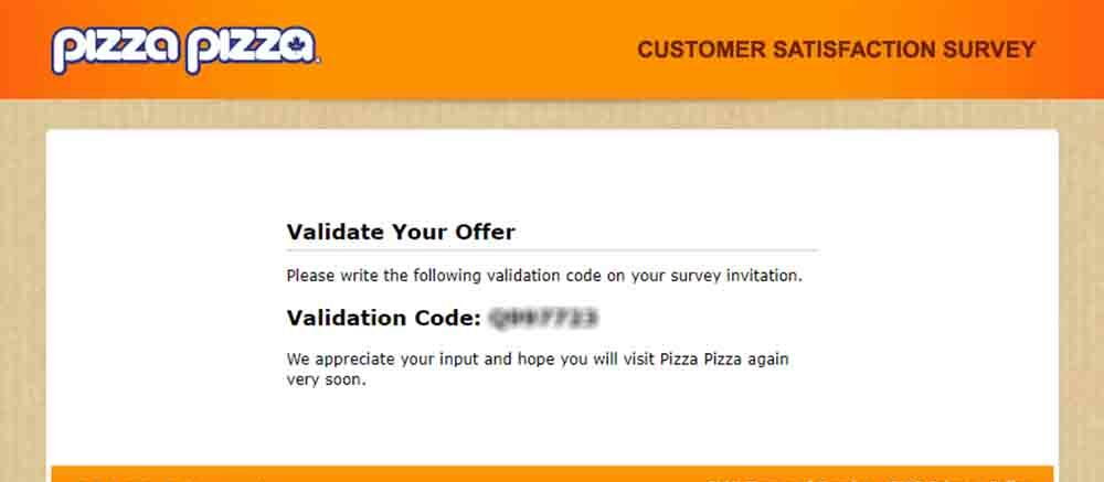 pizzapizza survey.ca