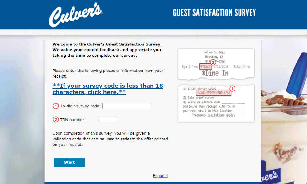 culvers feedback survey