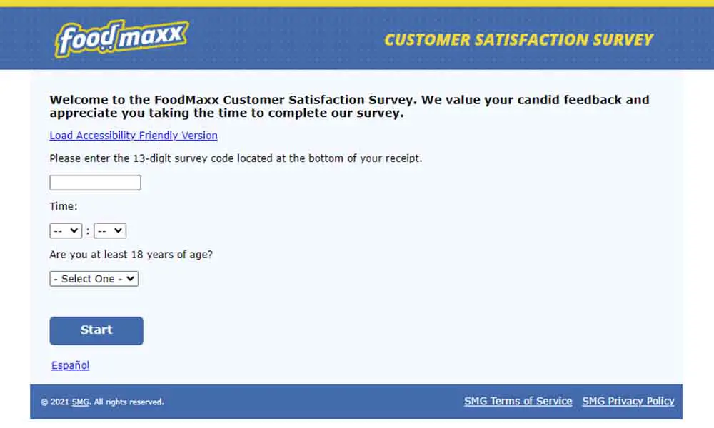 foodmaxx com survey