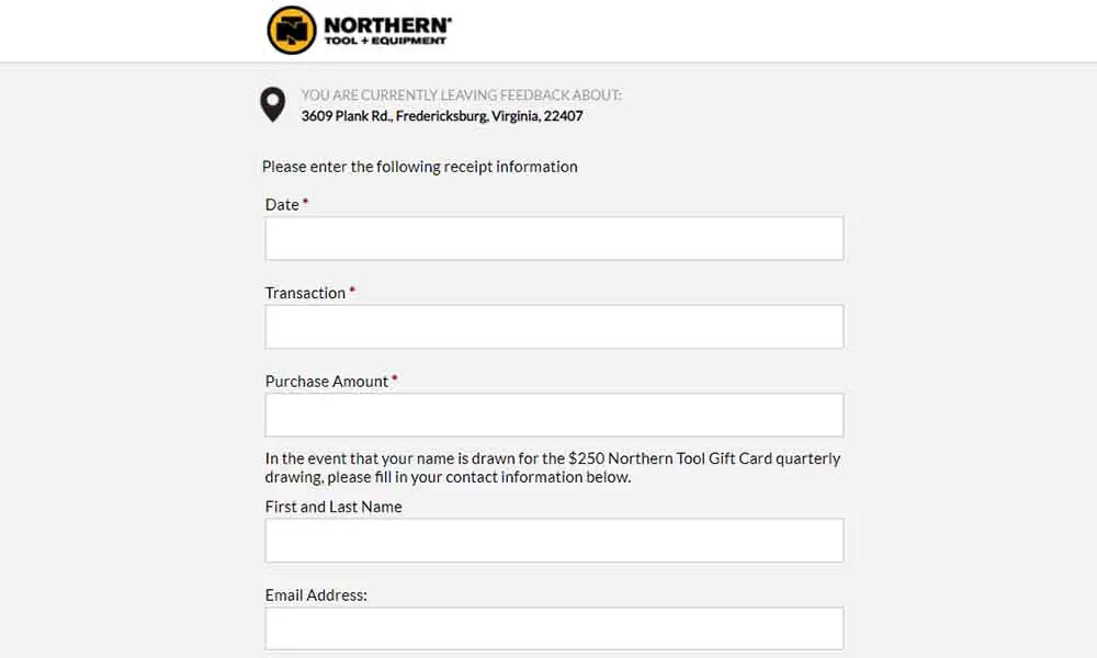 Northern tool + equipment feedback