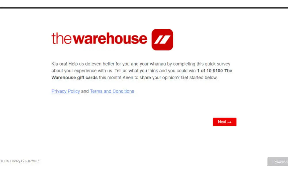 The warehouse customer survey