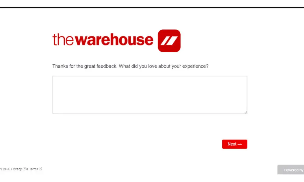 warehouse feedback survey