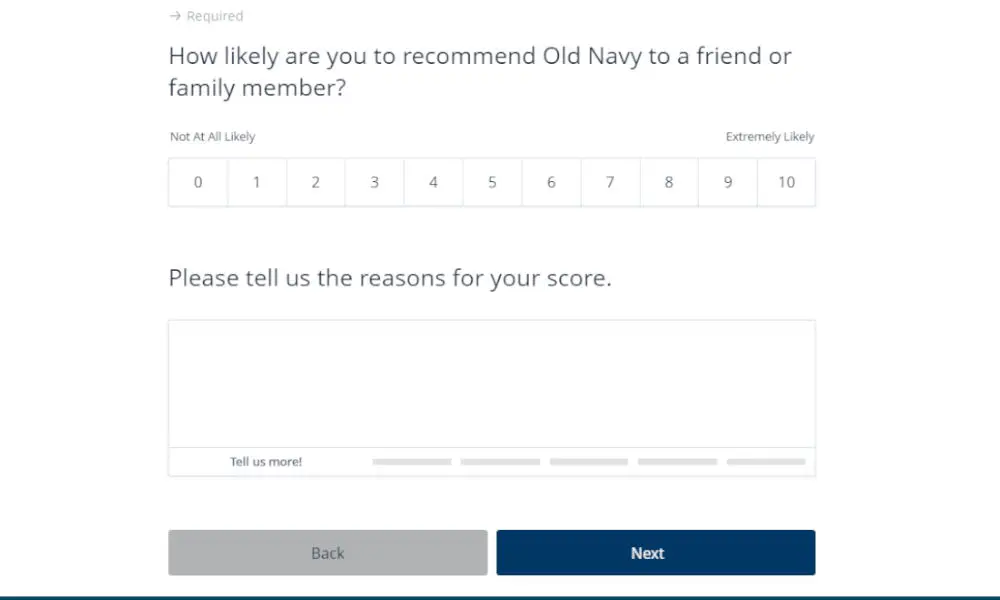 survey medilla com oldnavy feedback