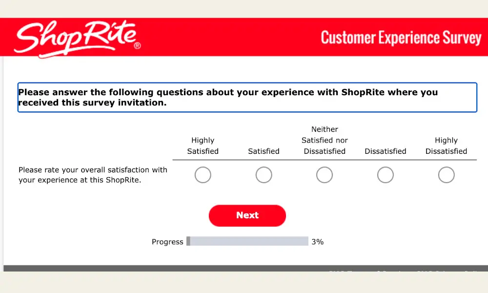 shoprite survey