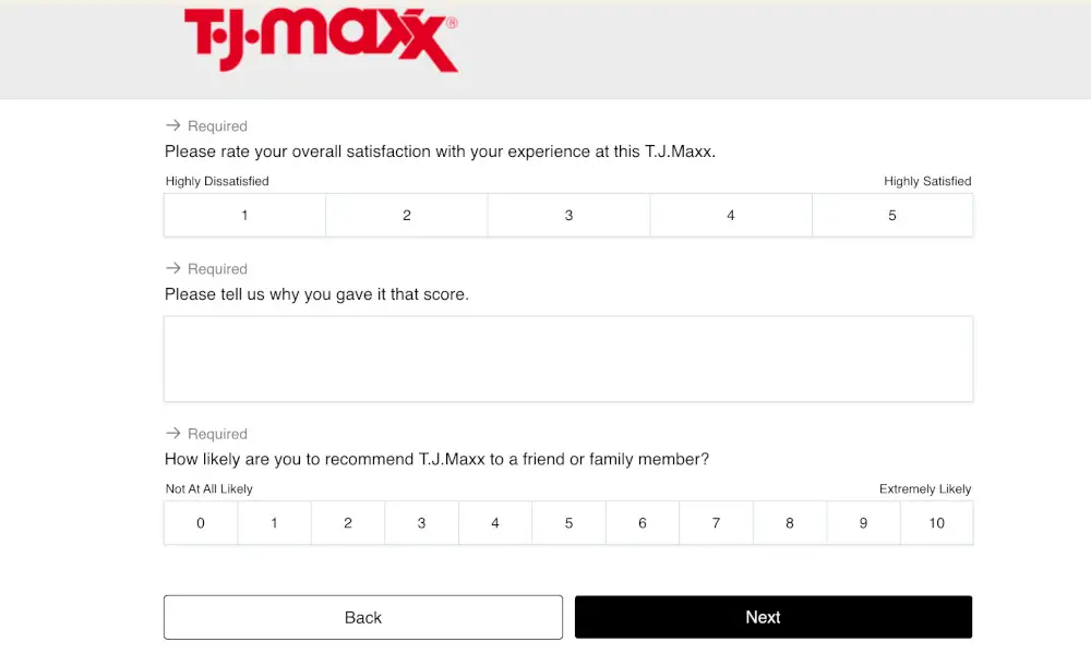 tjmaxx feedback